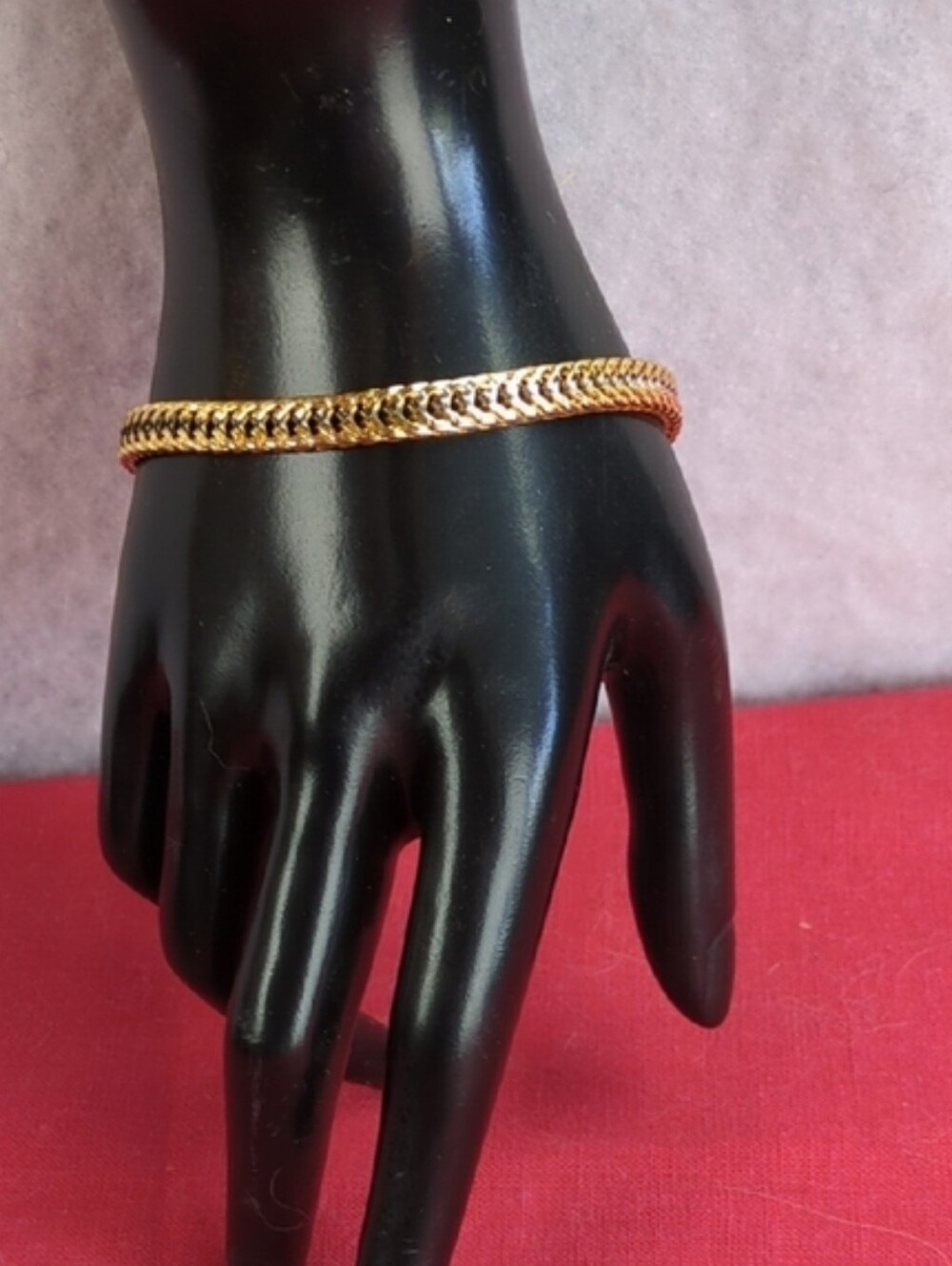 Franco Style Bracelet Two Tone Gold/Silver 18K Gold